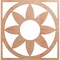 Ekena Millwork Blume Wood Fretwork Pierced Ceiling Medallion, Cherry, 36"OD x 12 1/2"ID x 1/4"T CMWP36X36X0250BLCH - alternate 1